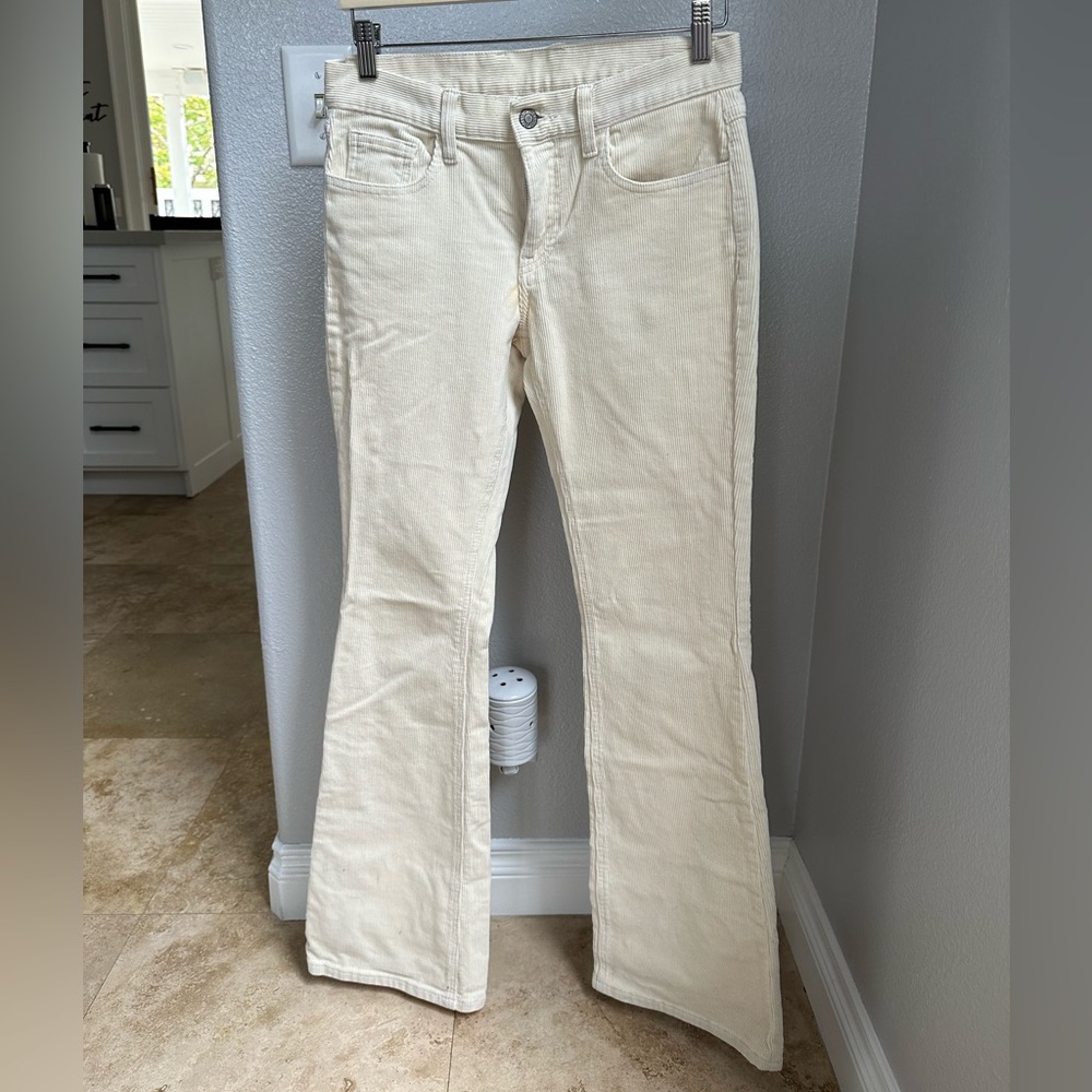 corduroy low rise pants